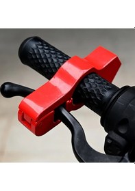 Resim Elmpaly Cofıt Ağır Hizmet Kilit Halatlı Kırmızı Kollu Çabuk Çıkarılır Motosiklet Scooter 