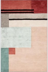 Resim Rovigo Dijital Baskı Yıkanabilir Kaymaz Taban Salon Halısı RVG1094, Pembe, 160 x 230 