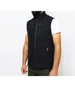 Resim Mudwill Softshell Erkek Yelek-Siyah 