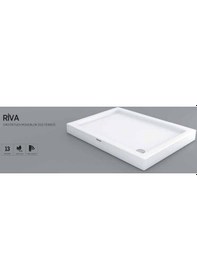 Resim Shower 80x120 Dikdörtgen Monoblok Duş Teknesi 