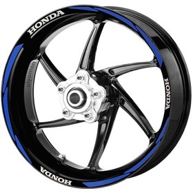 Resim Deeb Honda Jant Şeridi Reflektif Mavi Beyaz Model S N11.72742 