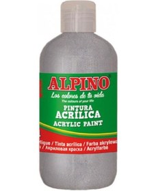 Resim Alpıno Dv-0135 250 Ml Akrilik Metalik Boya Gümüş 