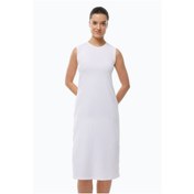 Resim Malabadi Kadın Beyaz Uzun Kolsuz Elbise Astarı Modal Kombinezon 1049 Beyaz 