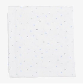 Resim Sebi Bebe Yıldız Baskılı Bebek Battaniyesi 80x90cm 1563 Beyaz 