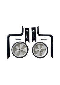 Resim Asm Bisiklet 16 Jant Yan Denge Tekeri Takım Halinde Yan Teker Çelik Siyah - Gri 