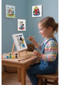 Resim Annemizin Günü Temalı Eğitici Boyama Tuvali Şövaleli Set 20x20 Cm 