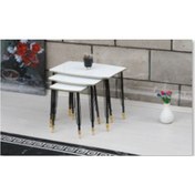 Resim Yıldız Zigon Beyaz Düz Beyaz Metal Ayak Shp 205 