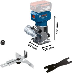 Resim Bosch Glf 18V-8 1x4 Ah Procore Akülü Freze Bez Çantalı 