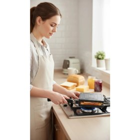 Resim Nishev.com Evini Sev Ocak Üstü Iç Dış Granit Lüx Tost Makinesi 