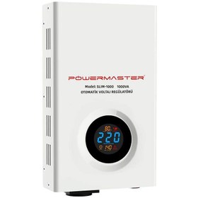 Resim POWERMASTER SLIM-1000 OTOMATİK 1000 WATT VOLTAJ REGÜLATÖRÜ 1000VA (KOMBİ REGÜLATÖRÜ) 
