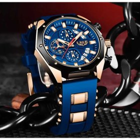 Resim Lige Silikon Kayışlı Spor Lüks Erkek Kol Saati 