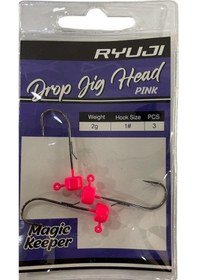 Resim Ryuji Drop Jig Head Zoka 2gr No:1 3 Adet Pink 