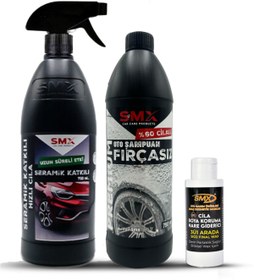 Resim SMX %60 Cilalı Oto Şampuanı / 3'ü 1 Arada/cila/boya Koruma/hare Giderici- Seramik Katkılı Cila 