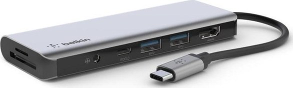 Resim USB-C 7 in 1 Multiport Çoklayıcı Adaptör / AVC009BTSGY Belkin