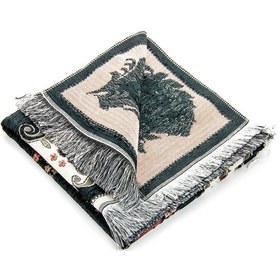 Resim Lüks Gülce Şönil Seccade Siyah 