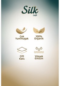 Resim "500" Silk Soft Çift Katlı Pratik Mendil Çek Kullan Kutu Mendil 5adet X 100mendil 