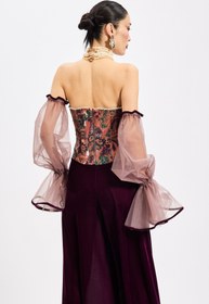 Resim Peony Corset Top - 38 