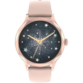 Resim FERRO Silikon Pembe kordon Kadın Akıllı Saat FSW1118D-C 