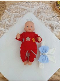Resim Bal Peteği My Prince Taç Nakışlı İnci Fiyonklu Dantel Duvaklı Delüks Kundak Bebek Battaniyesi Mavi 