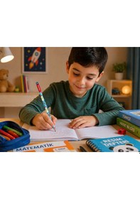 Resim Pensan Kardan Adam Desenli Kurşun Kalem 96120 Çok Renkli 
