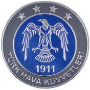 Resim ÇUKUROVA ÜTÜ Türk Hava Kuvvetleri Arması 3D, (9.5 cm) Yeni Tip, Cırtlı, Standart Ölçü, 1.sınıf Kalite 