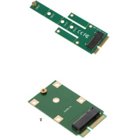 Resim Msata Pcıe'ye Ngff M.2 B Tuşa Sata Adaptörü + M.2 2242 (Ngff) Msata SSD Adaptörüne 
