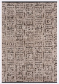 Resim Gaia Bej Halı Yıkanabilir Kaymaz Taban Şönil Kilim Dokuma Pamuk Taban Kilim 10352 Bej 