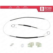 Resim BMW 3 Seri E46 1998-2001 4/5 Kapı İçin Ön Sol Kapı Cam Kriko Seti 