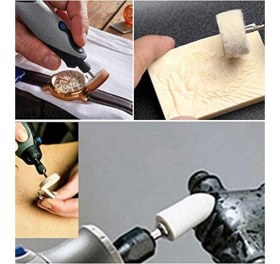 Resim Depolife Dremel Vb. Uyumlu 13 Parça Keçe Mandren Seti 
