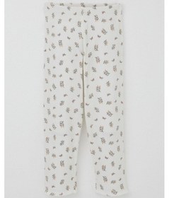 Resim Breeze Kız Bebek Pijama Takımı Çiçek Desenli Omuzu Düğmeli 9 Ay-3 Yaş, Ekru Ekru 
