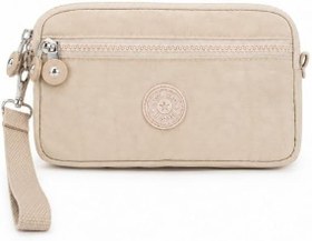 Resim Unisex Pratik Omuz Çantası, 3 Fermuarlı Çok Bölmeli El ve Bilek Modeli, Su İtici Kumaş, Ayarlanabilir Çıkarılabilir Uzun Askılı Günlük Çanta 20x11x5 cm 