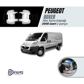 Resim FAMS OTO AKSESUAR Peugeot Boxer Krom Kaplama Abs Ayna Kapağı 2 Prç. 2008 Üzeri 