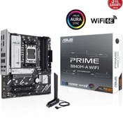 Resim ASUS Prıme B840m-a Wıfı6e Ddr5 Hdmı-dp Usbc Pcıe 4.0 Am5 Matx 