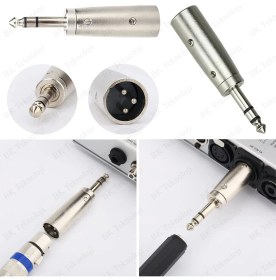 Resim BK Teknoloji 3-Pin Xlr Erkek To 6.35MM Stereo Erkek Ses Kablosu Mikrofon Adaptörü 