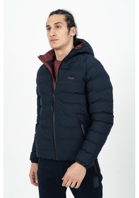 Resim Maraton Sportswear Regular Erkek Kapşonlu Uzun Kol Basic Lacivert Mont 21501-lacivert Lacivert 