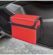 Resim Chuangyinshop Kırmızı Su Geçirmez Araç Organizer Çok Bölmeli Katlanır Kapaklı Dayanıklı 