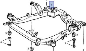 Resim Opel Astra H Motor Beşiği (Travers) Komple İthal Ürün 