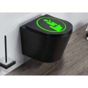 Resim Özel Yeni Sticker Ev-Banyo Özel Yeni Sticker-Klazöt Kapağı Özel Yeni Sticker 