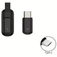 Resim 1 adet Akıllı Telefon IR Uzaktan Kumanda Adaptörü, Type-C'den Type-C'ye, Metal PVC, 0-5W Çıkış, Pil Gerektirmez, Android ile Uyumlu, TV, Klima ve Daha Fazlası için Tek Tuşlu Uzaktan Kumanda 