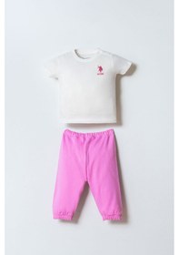 Resim U.s. Polo Assn. Kız Bebek Pembe 3lü Takım Usb3007-c-v1 Pembe 
