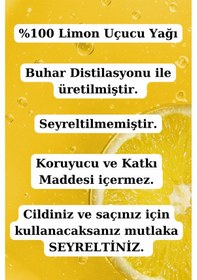 Resim %100 Saf Limon Kabuğu Yağı - 3 X 10 Ml 20 ML 