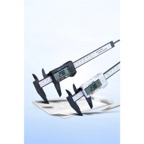 Resim After Times Dijital Elektronik Kumpas LCD Ekranlı Mikrometre Ölçüm Aleti 