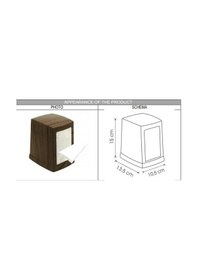 Resim Omnipazar Vialli NP100A Masa Üstü Peçete Dispenseri Peçetelik Ahş 