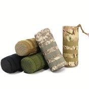 Resim Yükseltilmiş Spor Su Şişeleri Kılıfı Çantası, Taktikli İpli Molle Su Şişesi Tutucu Taktik Kılıflar, Seyahat Fileli Su Şişesi Çantası Taktiksel Hidrasyon Taşıyıcısı 