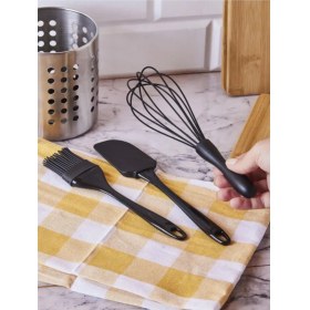 Resim Perotti 15398 Mundo 3'lü Set Çırpıcı,spatula ve Fırça Çırpıcı Seti Siyah 