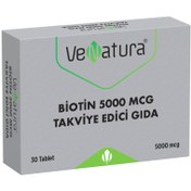 Resim Venatura Biotin 5000 MCG Takviye Edici Gıda 30 Tablet 