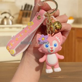 Resim Silver1 Zarif Anti-Kayıp Araba Anahtarlık Okul Çantası Çekicilik Bebek Yaratıcı Erkek ve Kadın Çift Yıldız Ayı Anahtarlık (Yurt Dışından) 