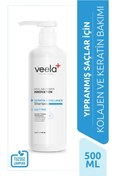 Resim Veela yıpranmış saçlar için kolajen ve keratin bakım şampuanı keratin & collagen shampoo 