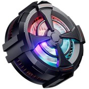 Resim Hadron HDX4377 Magsafe Rgb Işıklı Klipsli Radyatörlü Telefon Soğutucu Fan 