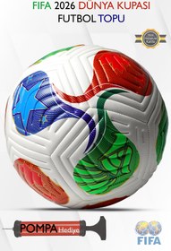 Resim Hsport Fifa 2026 Dünya Kupası Yeni Sezon Futbol Topu Trionix DAYANIKLI Halı Saha,Çim,Beton Zemin Dikişli Top No:5 